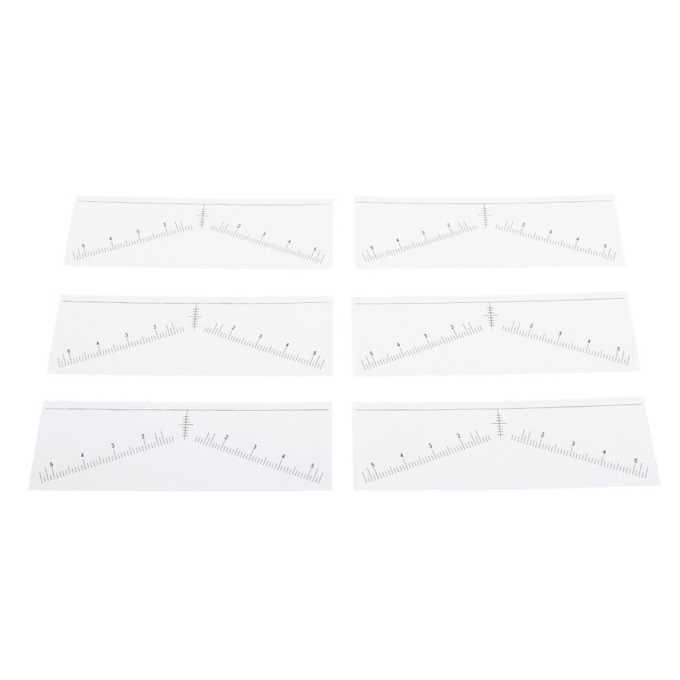 100 Sheets Disposable Eyebrow Ruler Stencils Stickers for Symmetrical Shaping Strong Adhesive Eyebrow Mapping Stickers
