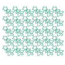 30 pièces de clips en étoile à cinq pointes 3,2 x 1,9 cm multicolores