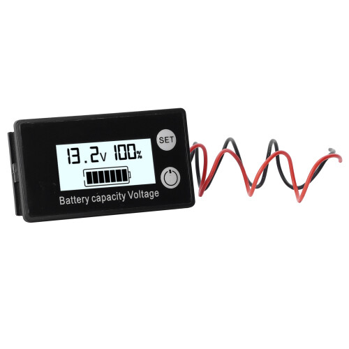 JX-6133 Voltmetro LCD CC Copertura 6,23,42 cm Bianco