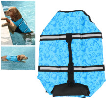 Gilet de sauvetage pour chien à haute flottabilité XS bleu os