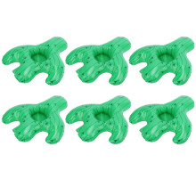 10 pezzi di portabicchieri gonfiabili a forma di cactus - 25x23cm