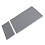 Tapis en silicone 2-en-1 pour café gris 61 x 40,5 cm 15