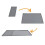 Tapis en silicone 2-en-1 pour café gris 61 x 40,5 cm 8