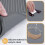 Tapis en silicone 2-en-1 pour café gris 61 x 40,5 cm 6