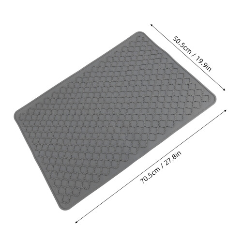 Couvercle en silicone pour plaque de cuisson 27,8x19,9 po gris 1