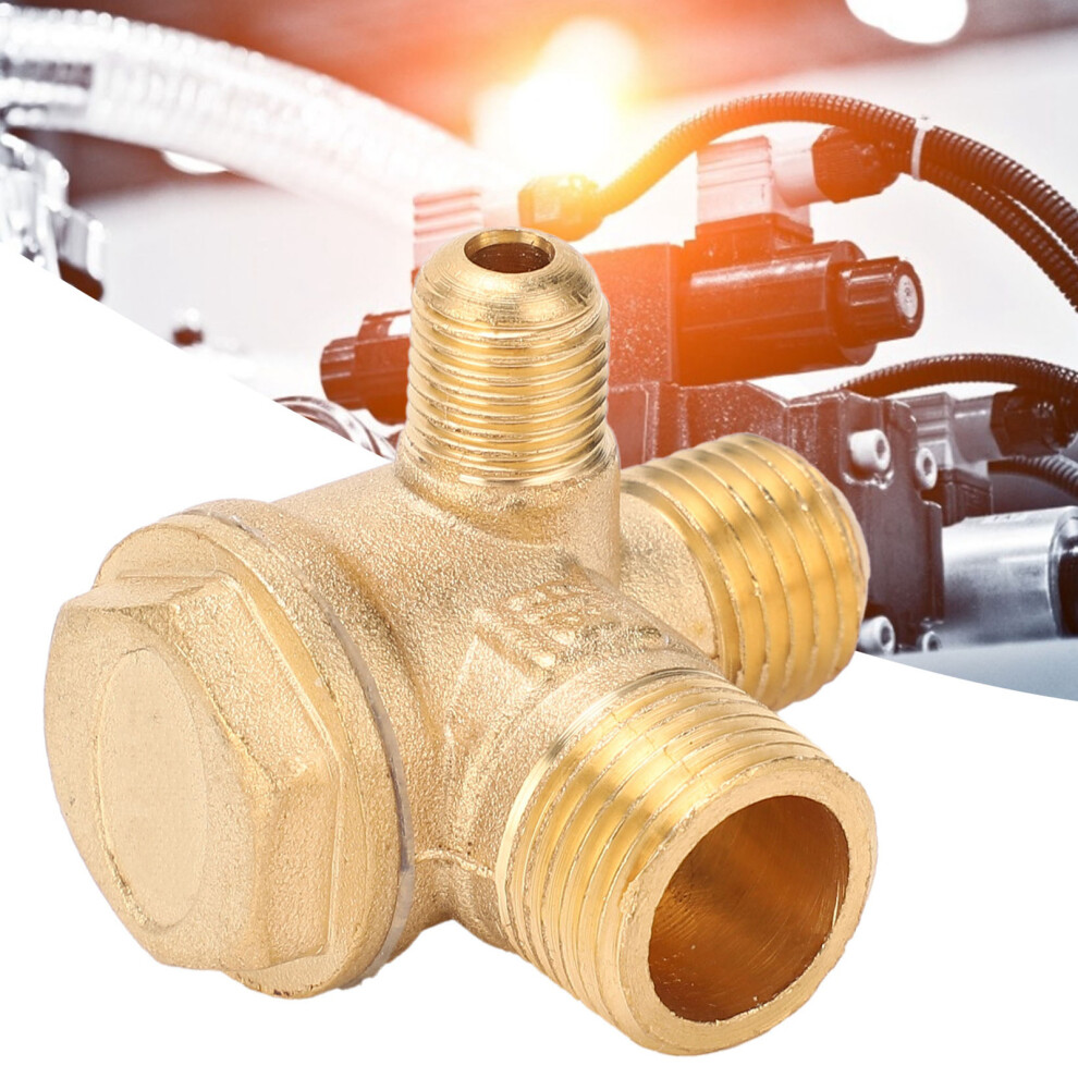 Check Valve Brass Material Thread Connection Air Compressor Pump Accessories 1/2X3/8X10 7901322841841