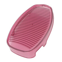 Laundry Washing Board Thick Small Washboard Portable Laundry Scrub Board for Socks Underwear Red