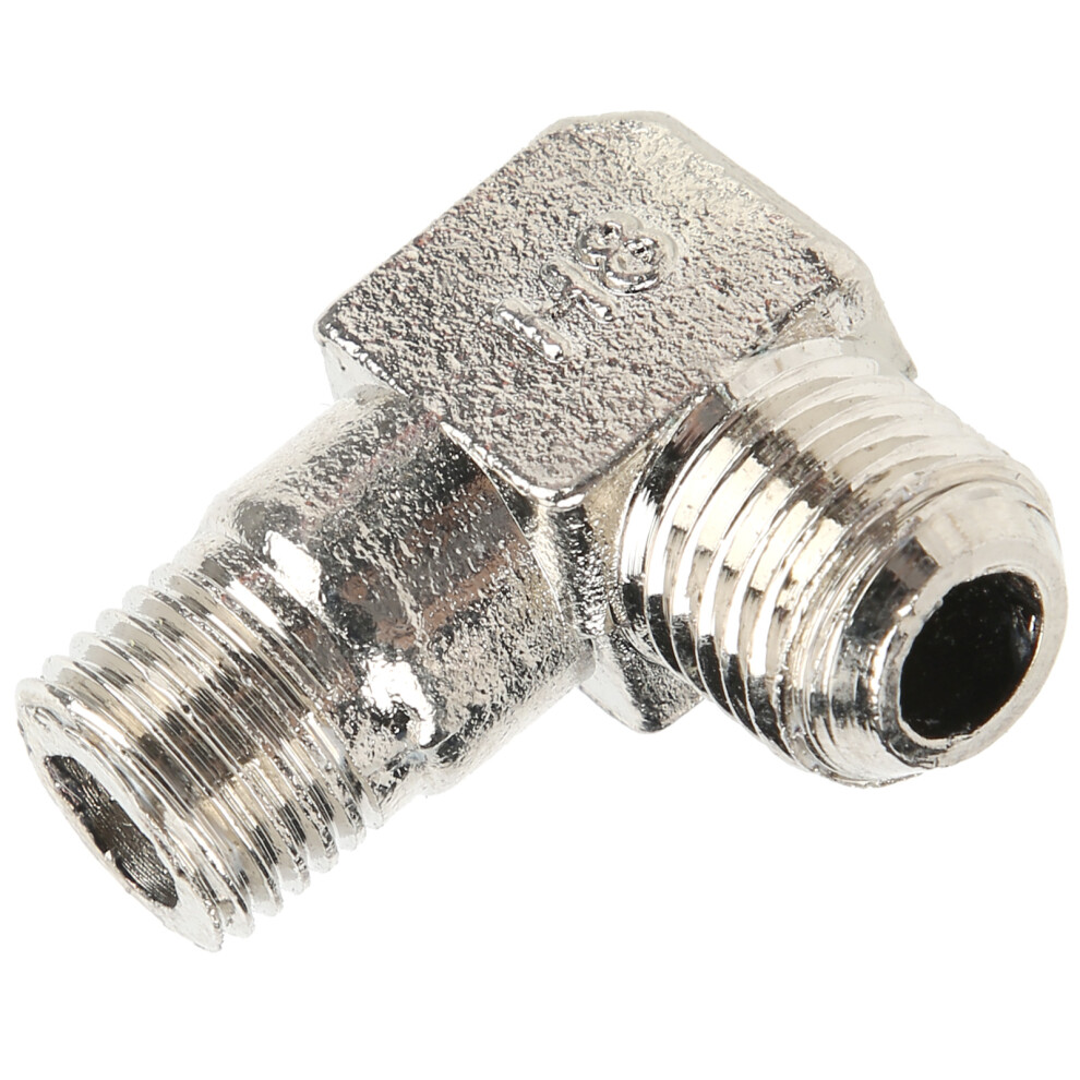 Air Pump Connection Elbow Right Angle Zinc Alloy Thread Pipe Joint Accessories 1/4 X 14 7661322841912