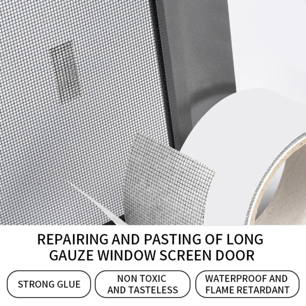 Window Screen Repair Patch Tape Fiberglass Tape For Door Or Window Screen Repair 6931322843218