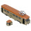 Modèle de bus vert à tirage 150 mAh 18 x 4 x 3 cm 15
