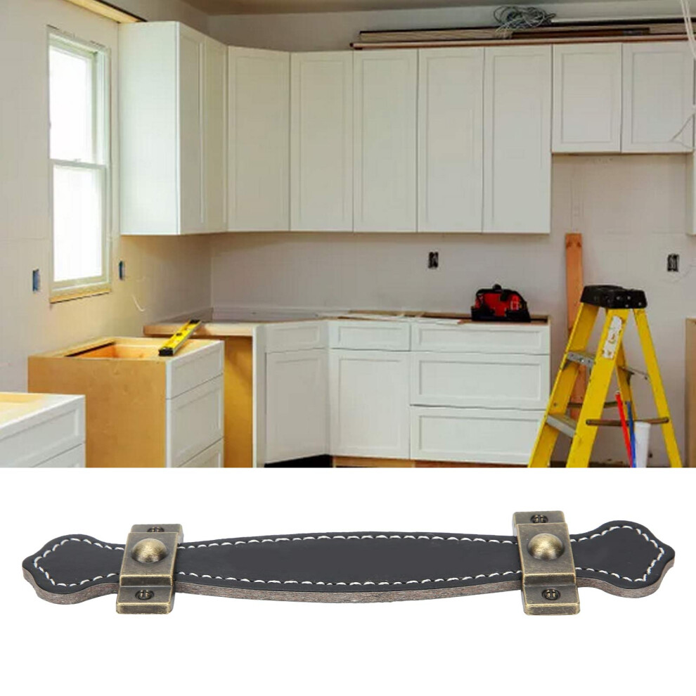 Artificial Leather Furniture Pull Handle For Suitcase Wardrobe Closet Cabinet Door 4021322843836