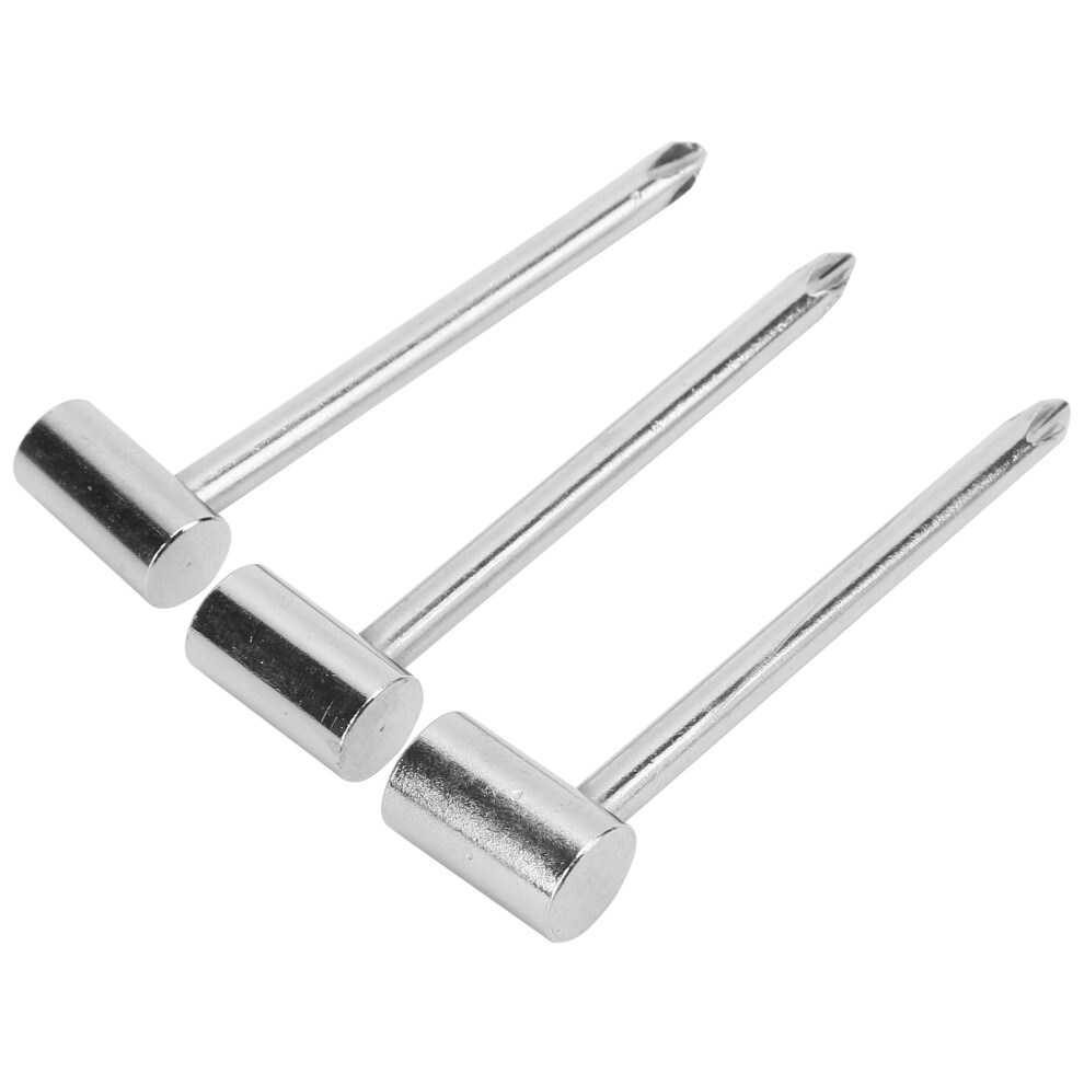 3Pcs Guitar Rod Wrench Iron 7Mm / 8Mm / 6.35Mm Universal Instrument Adjustment Toolsilver 3701322844170