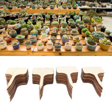 50Pcs TShape Plant Label Wooden Plant Sign Label Seed Potted Herbal Flower Tool for Garden