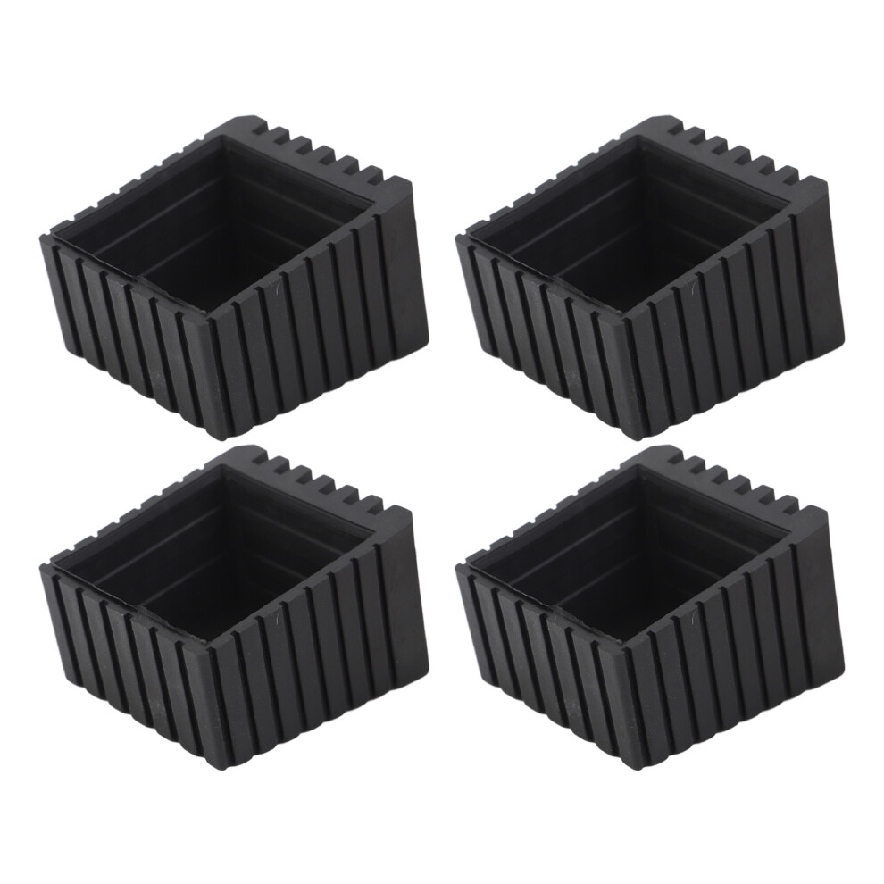 4Pcs Furniture Leg Pad Square Plastic Anti Skid Furniture Leg Pad Cover Floor Protector For Chair Desk 8451322845503