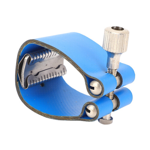 Embouchure ténor, ligature en cuir, attache argentée. 2