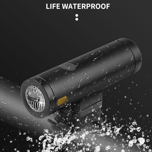 Z-18A 2000mAh Luce per bicicletta nera 10.6x4x3 cm 500LM 2