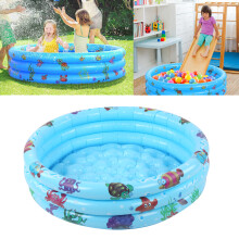 Piscine gonflable ronde bleue pour bébé en PVC de 150 cm à usage intérieur