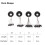10 pezzi di stopper in gomma per pesca SS/S/M/L - Colore casuale 1