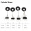 10 pezzi fermastoppa gomma per pesca SS/S/M/L Colore casuale 1