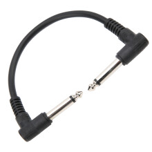 Câble patch pour guitare 8 po, longueur totale 200 mm, nickel