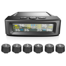 Surveillance de la pression des pneus 300 mAh noir 9,38 8,85 cm