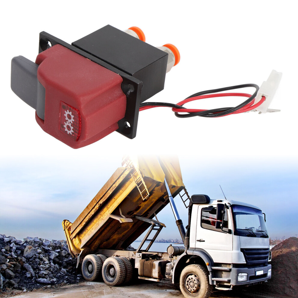 Single Key Agricultural Machinery Valve With 2 Quick Gas Connector Single Switch Pneumatic Valve With Indicator For Semi Trailer Agri Light 4931322849717