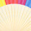 6 pièces éventail pliant arc-en-ciel 37  21 cm multicolore 3