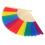 6 pièces éventail pliant arc-en-ciel 37  21 cm multicolore 1
