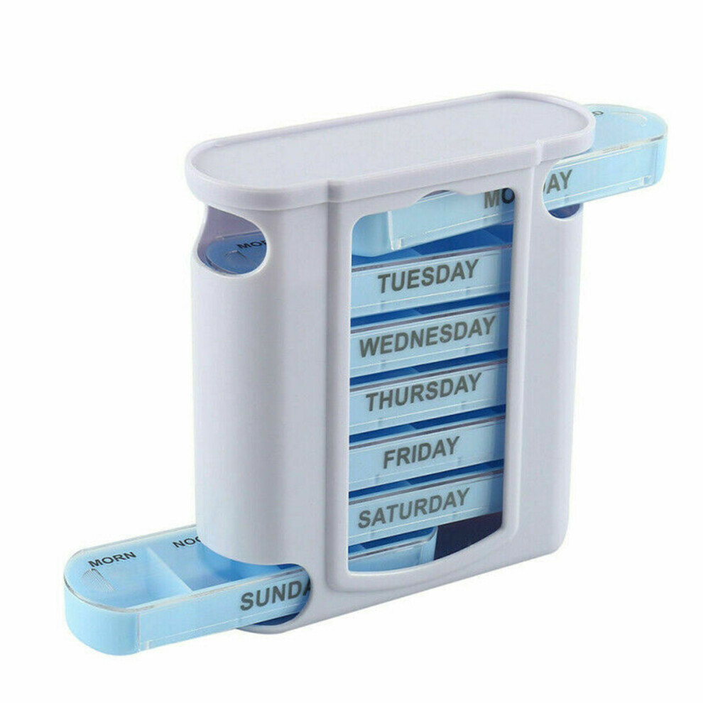 7 Day Week Pill Box Organizer Tablet Holder Medicine Tablet Drug Holder Storage Box Pillbox Case Organizer Container Kit