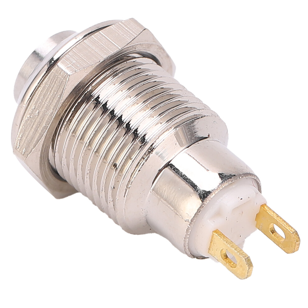 Momentary Push Button Inching Start Switch On Off Waterproof Metal High Round Head 10Mm 3V 7641322854839