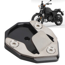 Motorcycle Kickstand Pad Aluminum Alloy Motorcycle Kickstand Foot Side Stand Extension Plate for Himalayan SCRAM 411