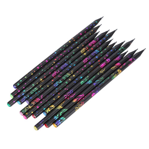12 crayons HB Blackwood de 17,5 cm avec strass 1