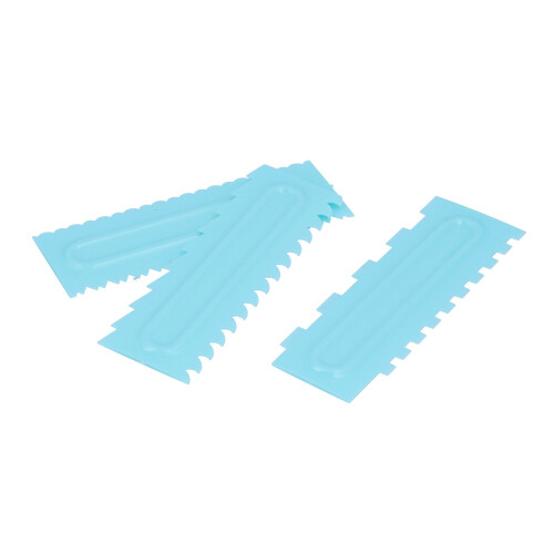 Ensemble de 4 racloirs à glaçage B5/B6/B8/B9 bleu 22x7,2 cm 2