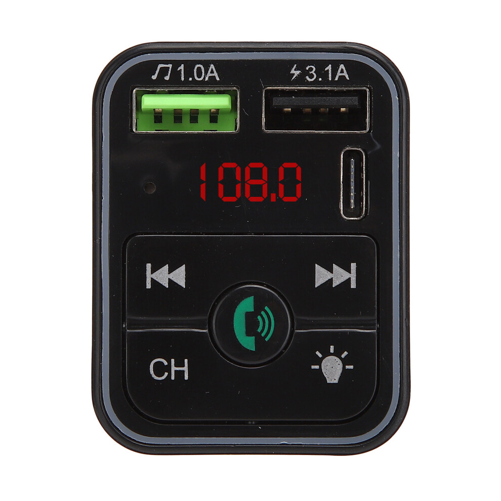 F2 Car Mp3 Player With Ambient /Bluetooth/Fm Transmitter Multifunctional Car Player Light 4981322857076