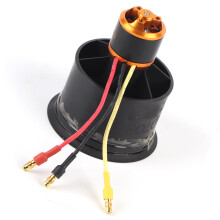 QF2611 50mm CCW ventilateur à conduit 3-4S LiPo noir 12P