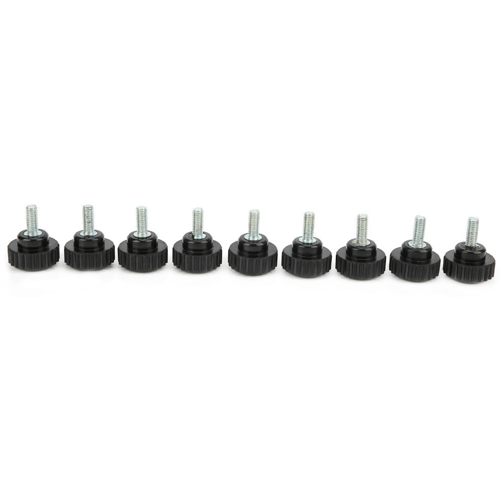 10Pcs Clamping Knob Jig Bolt Lathe Hand Grip Twist Nut Straight Thread Locking Handle M6x25x15 8751322860026