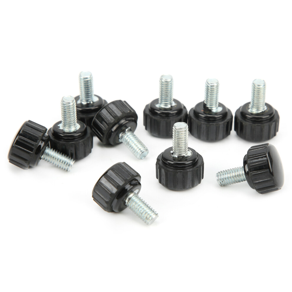 10Pcs Clamping Knob Jig Bolt Lathe Hand Grip Twist Nut Straight Thread Locking Handle M5x16x10 4611322860003