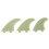 Set di 3 pinne Jade per longboard 195g 1