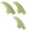 Set di 3 pinne Jade per longboard 195g 15
