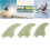 Set di 3 pinne Jade per longboard 195g 16