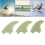 Set di 3 pinne Jade per longboard 195g 5
