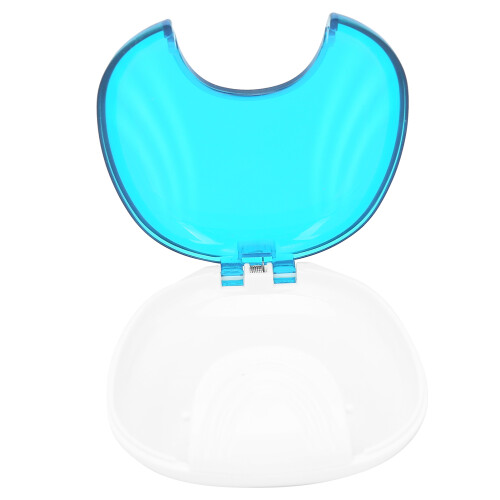 Boîte à prothèses portable en plastique bleu clair 1