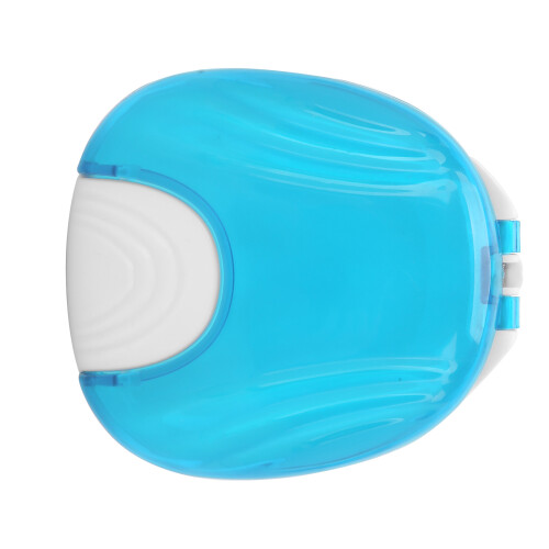 Boîte à prothèses portable en plastique bleu clair 2