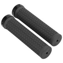Manopole per manubrio con chiusura singola 136 mm 22,2 mm Nero
