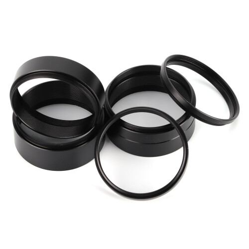 8 pièces de tubes d'objectif noirs 3/5/7/10/12/15/20/30mm