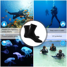 Calzini da muta in neoprene da 3 mm, Nero/Rosa, taglie S-XXL