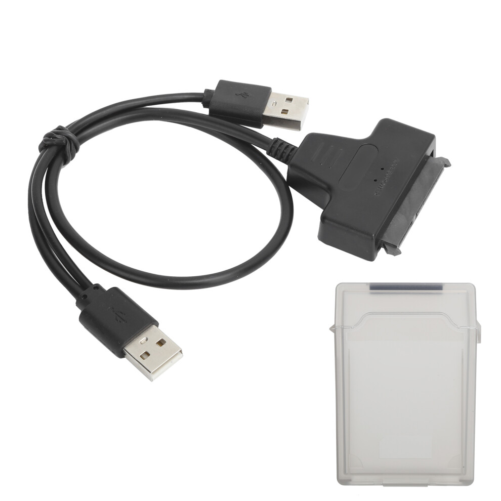 Hard Disk Adapter Cable Sata Hdd/Ssd Dual Interface Conversion Cord With 2.5In Protect Boxgray 4681322865445
