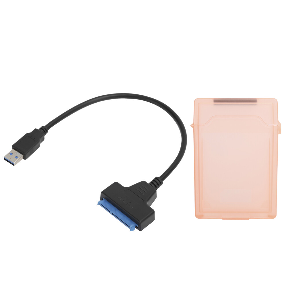 Hard Disk Adapter Cable 2.5In Sata Usb3.0 Hdd/Ssd Conversion Cord With Protection Boxred 8751322865540