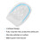 Cuscinetto per tallone, 1 paio, 9,6x9,2x6,8x2,8 cm, 34-43 10