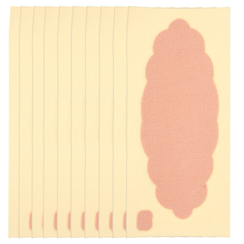 10 pezzi di assorbenti usa e getta per ascelle in cotone 11,5x4,5 cm 1